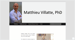 Desktop Screenshot of matthieuvillatte.com